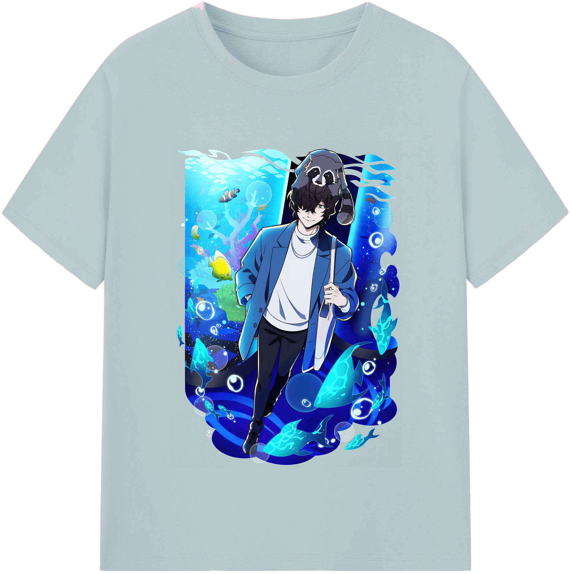 （画像用） 文豪ストレイドッグス Bungo Stray Dogs 綿100％半袖Tシャツ（フロントプリント）